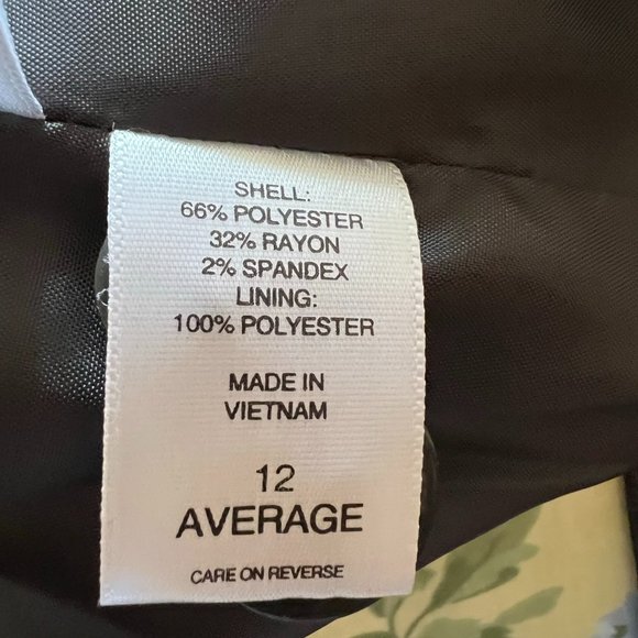 New York & Co Stretch 2-Button Black & Gray Pinstripe Blazer - 12 Average - Picture 6 of 6